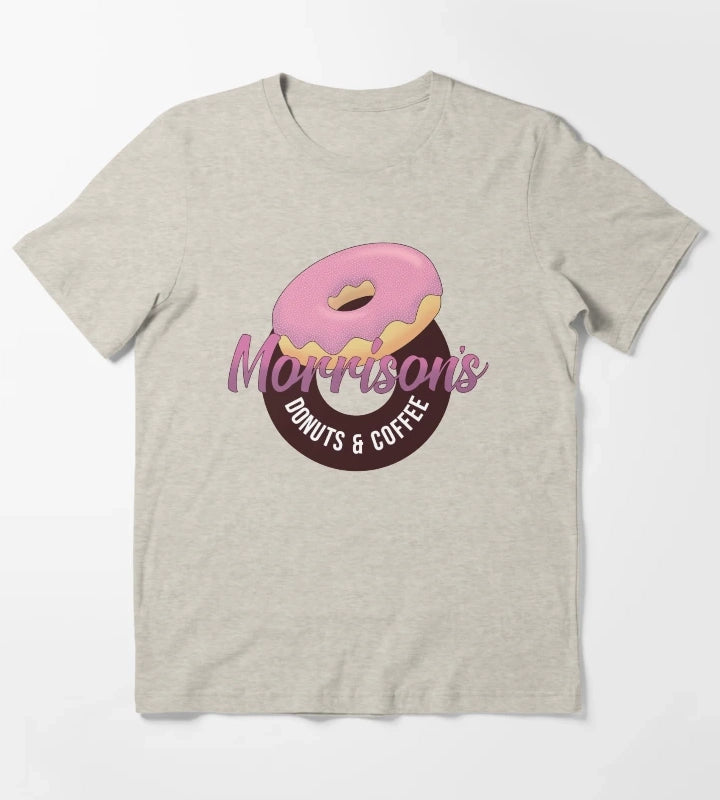 Morrisons Donuts Coffee T-Shirt Cream