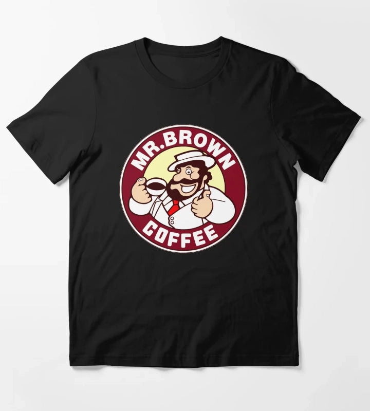 Mr Brown Coffee Logo T-Shirt