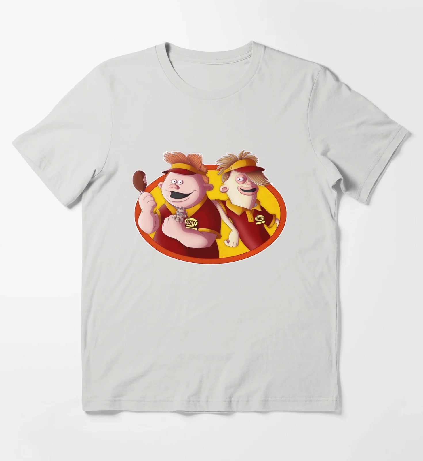 Mr Meaty T-Shirt Light Grey