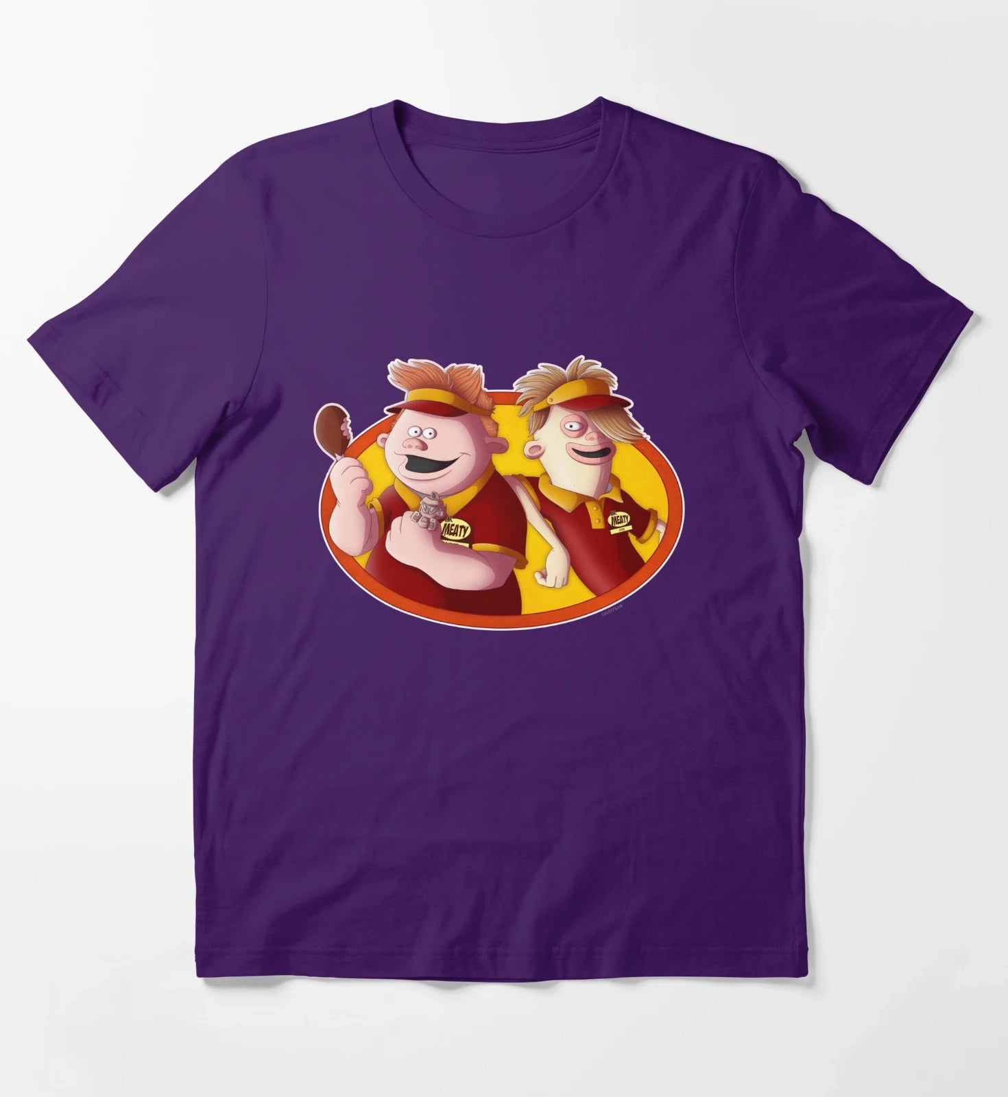 Mr Meaty T-Shirt Purple