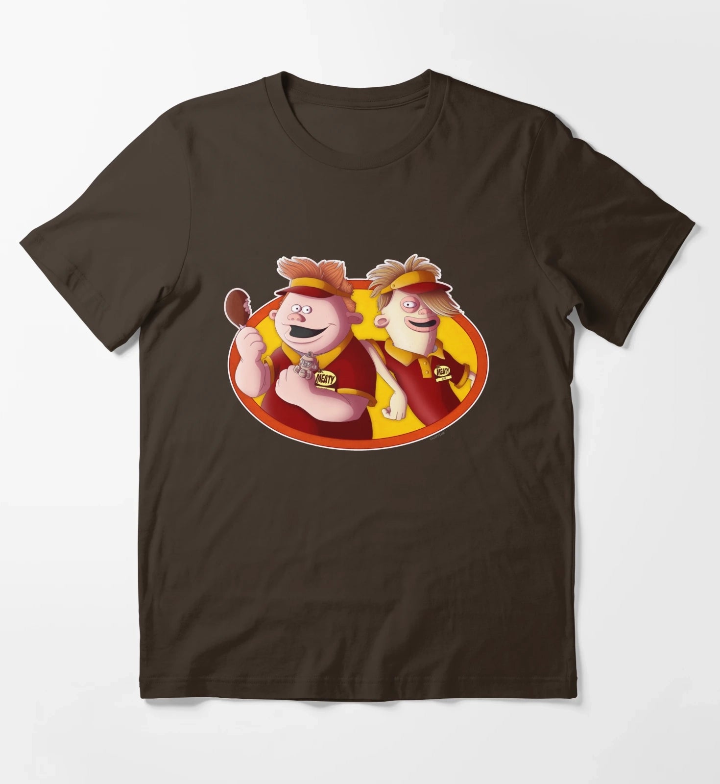 Mr Meaty T-Shirt Brown