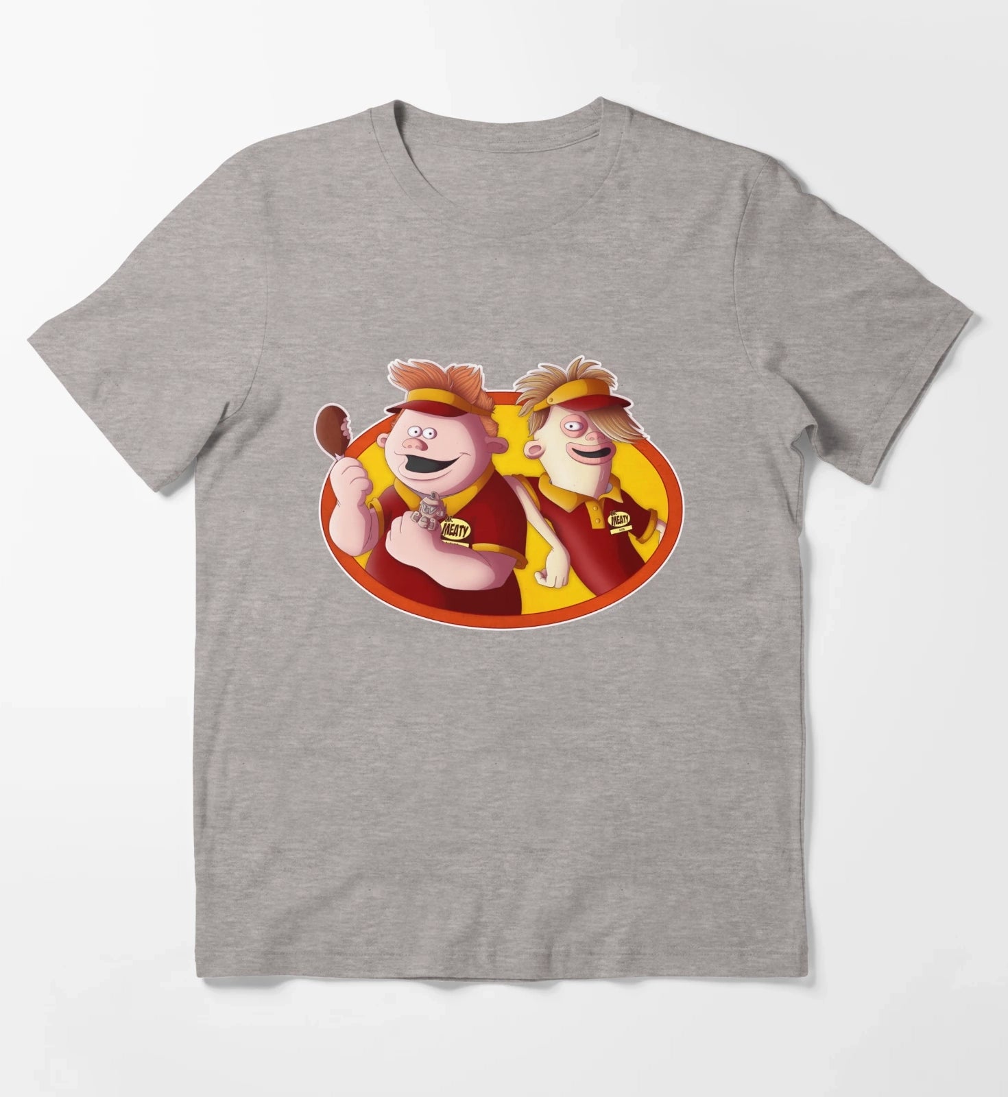 Mr Meaty T-Shirt Heather Grey