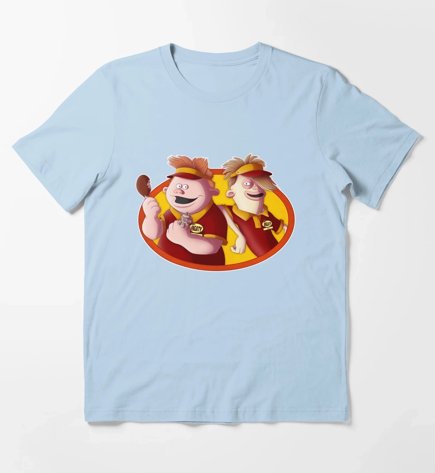 Mr Meaty T-Shirt Sky Blue