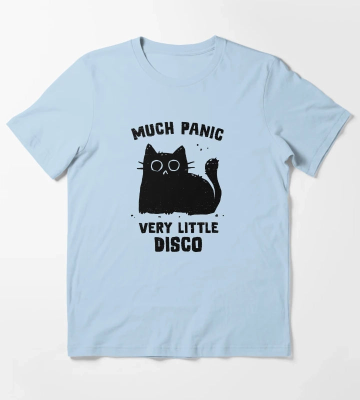 Much Panic Very Little Disco T-Shirt Sky Blue