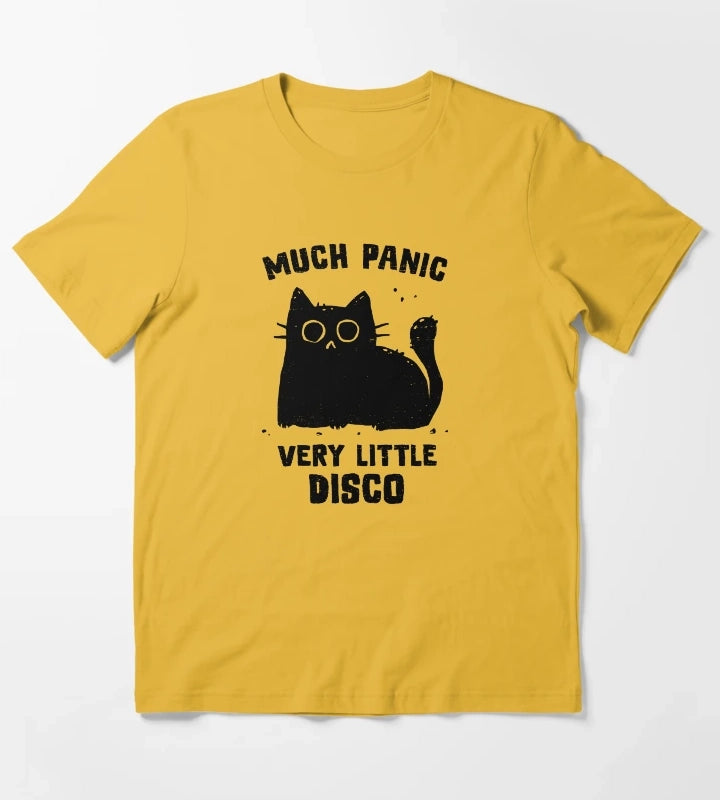 Much Panic Very Little Disco T-Shirt Yellow