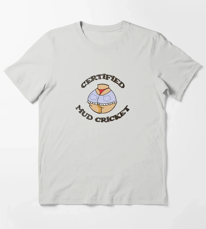 Mud Cricket T-Shirt Light Grey