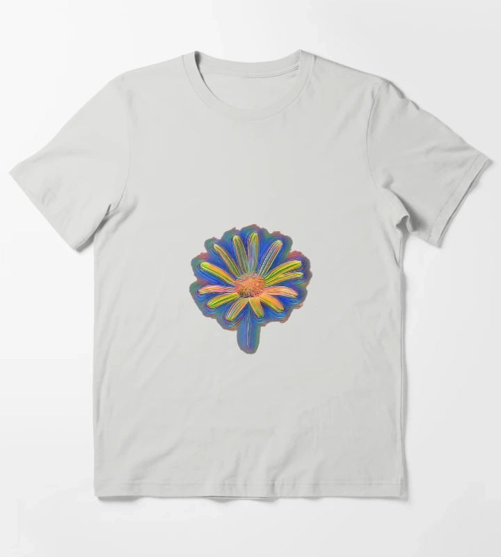 Multicolor Wild Flower T-Shirt Light Grey