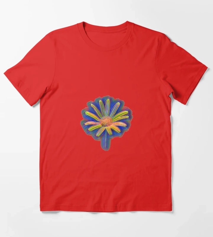 Multicolor Wild Flower T-Shirt Red