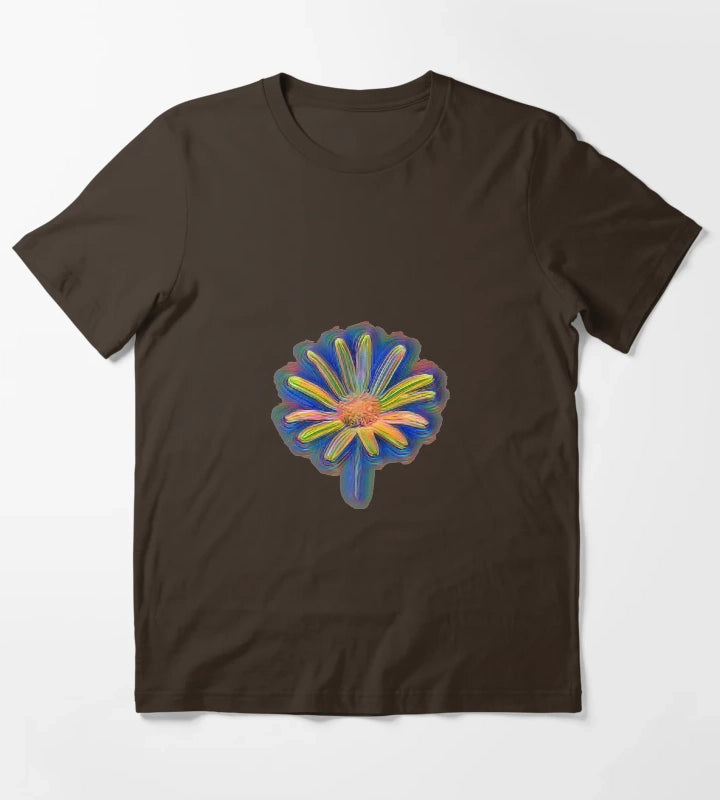 Multicolor Wild Flower T-Shirt Brown