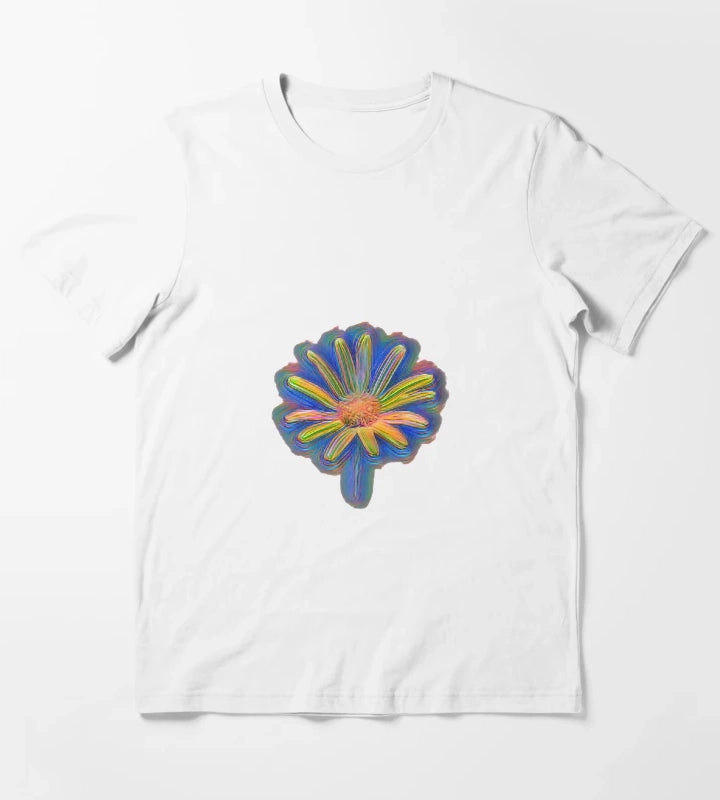 Multicolor Wild Flower T-Shirt White