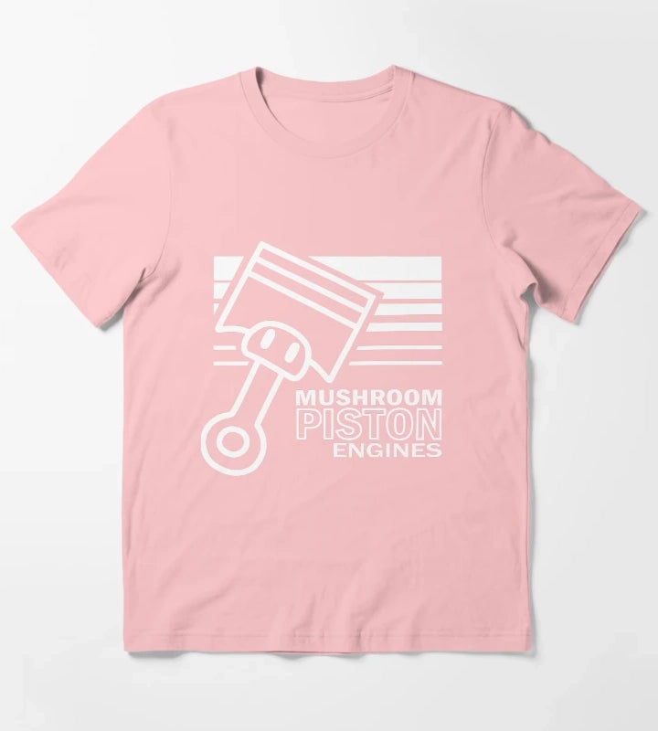 Mushroom Piston Engines T-Shirt Dark Grey