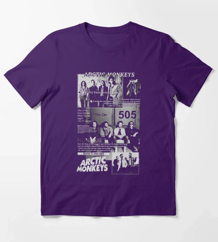 Music Arctic Monkeys T-Shirt Purple