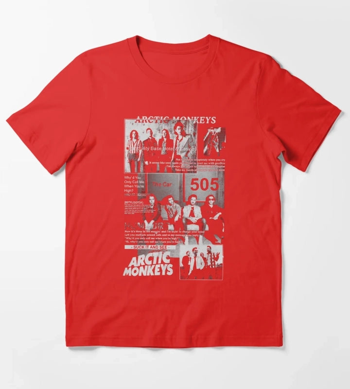 Music Arctic Monkeys T-Shirt Red