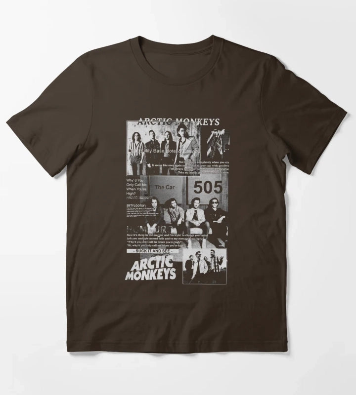 Music Arctic Monkeys T-Shirt Brown