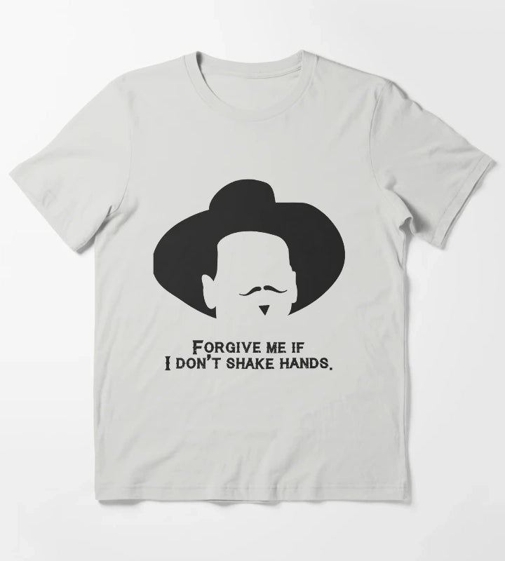 Music Kids Tombstone Forgive Me If I DonT Shake Hands Gift Movie Fans T-Shirt Light Grey