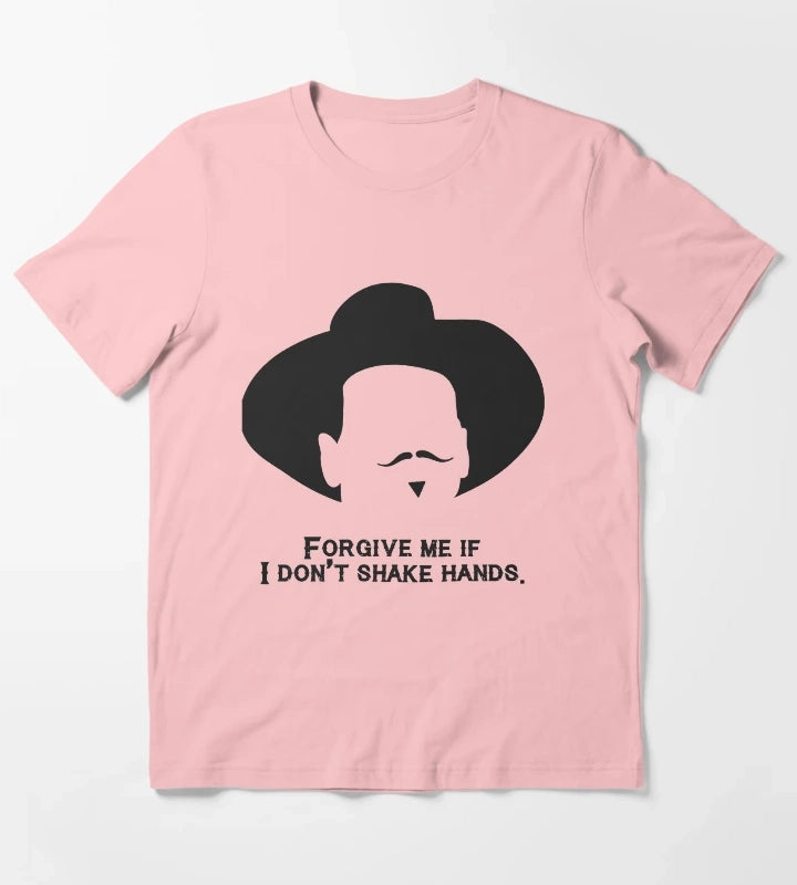 Music Kids Tombstone Forgive Me If I DonT Shake Hands Gift Movie Fans T-Shirt Dark Grey