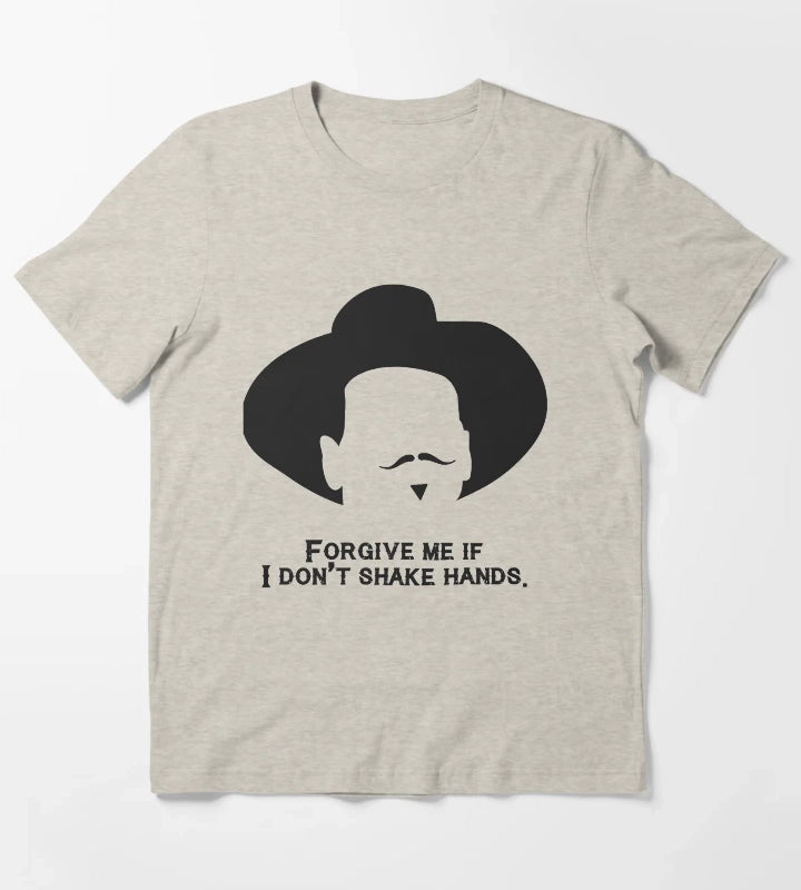Music Kids Tombstone Forgive Me If I DonT Shake Hands Gift Movie Fans T-Shirt Cream
