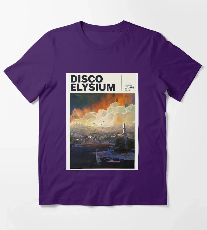 Music Retro Role Disco Elysium Playing Game Cute Graphic Gift T-Shirt Purple