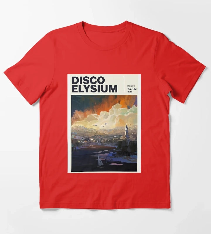Music Retro Role Disco Elysium Playing Game Cute Graphic Gift T-Shirt Red