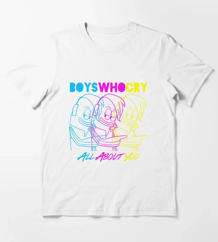 Music Vintage Boys Who Cry T-Shirt White