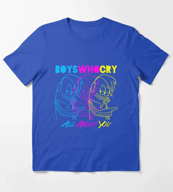 Music Vintage Boys Who Cry T-Shirt Blue
