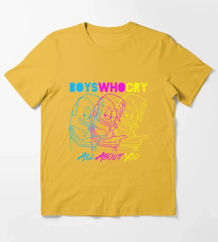 Music Vintage Boys Who Cry T-Shirt Yellow