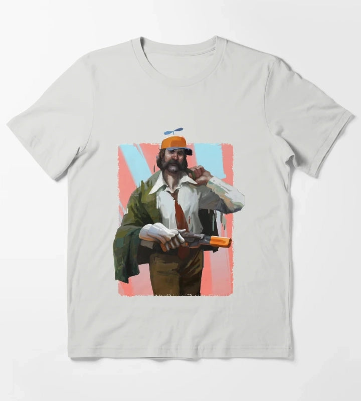 Music Vintage Retro Disco Gameplay Elysium Gifts For Movie Fans T-Shirt Light Grey