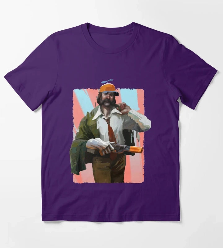 Music Vintage Retro Disco Gameplay Elysium Gifts For Movie Fans T-Shirt Purple