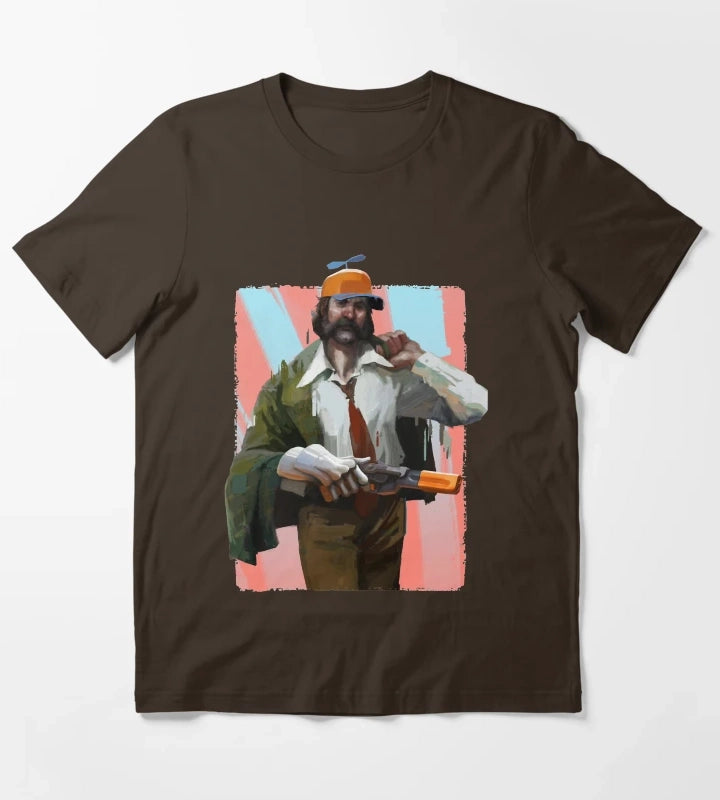 Music Vintage Retro Disco Gameplay Elysium Gifts For Movie Fans T-Shirt Brown