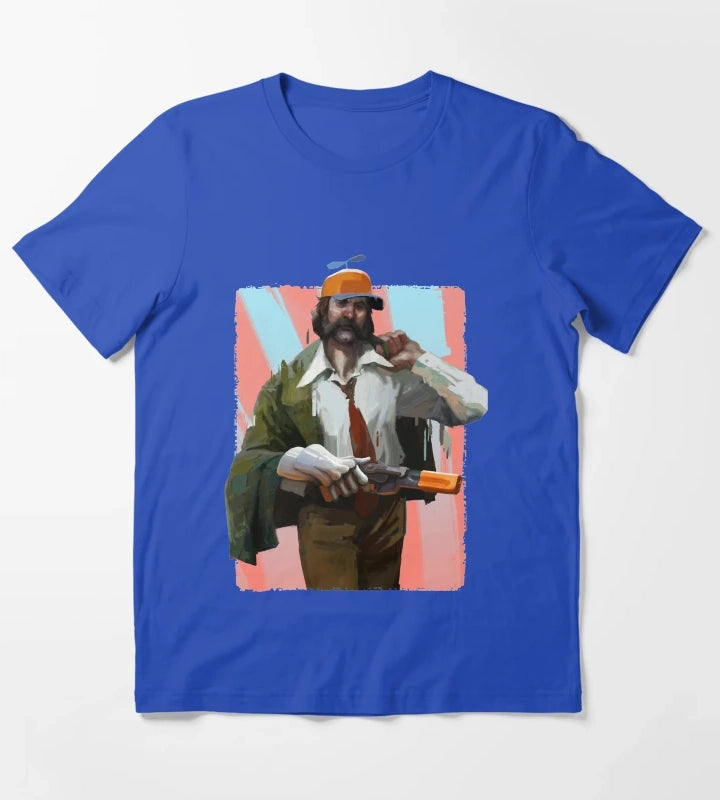 Music Vintage Retro Disco Gameplay Elysium Gifts For Movie Fans T-Shirt Blue