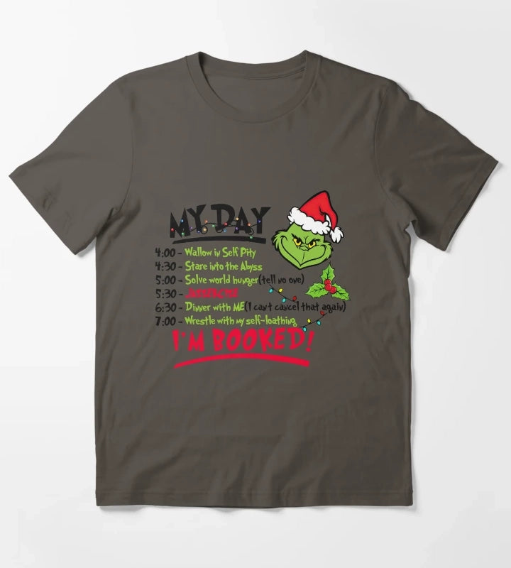 My Day Im Booked T-Shirt Dark Grey