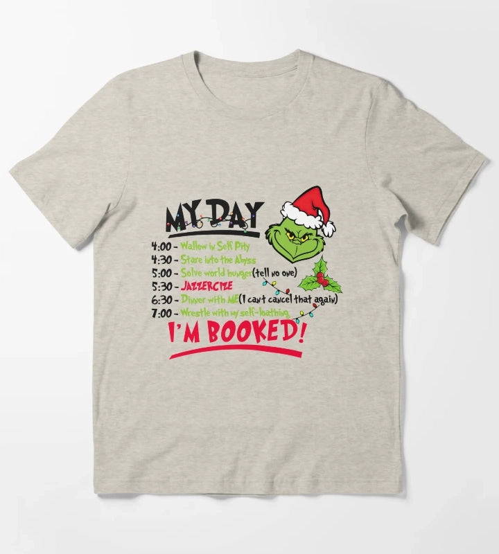 My Day Im Booked T-Shirt Cream