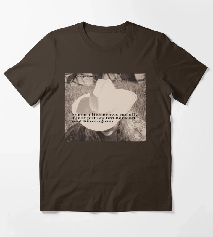 My Hat T-Shirt Brown