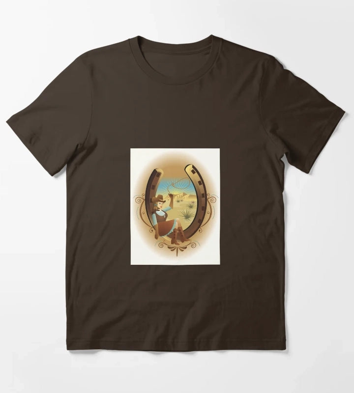 My Lucky Cowgirl T-Shirt Brown