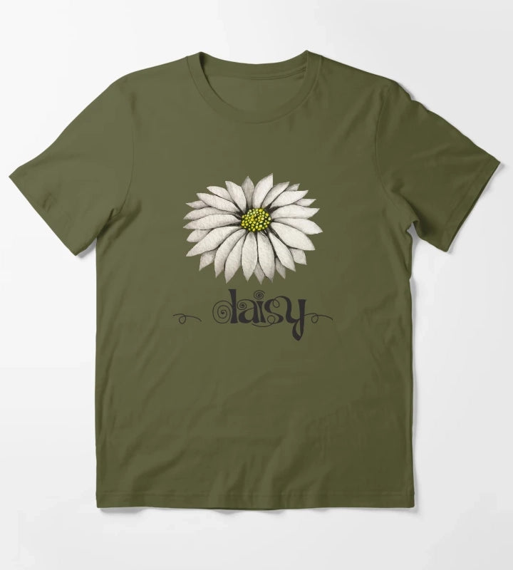 My name is Daisy T-Shirt Olive Green