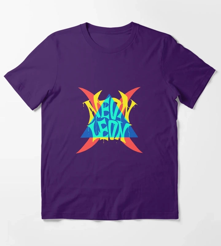 NEON LEON T-Shirt Purple