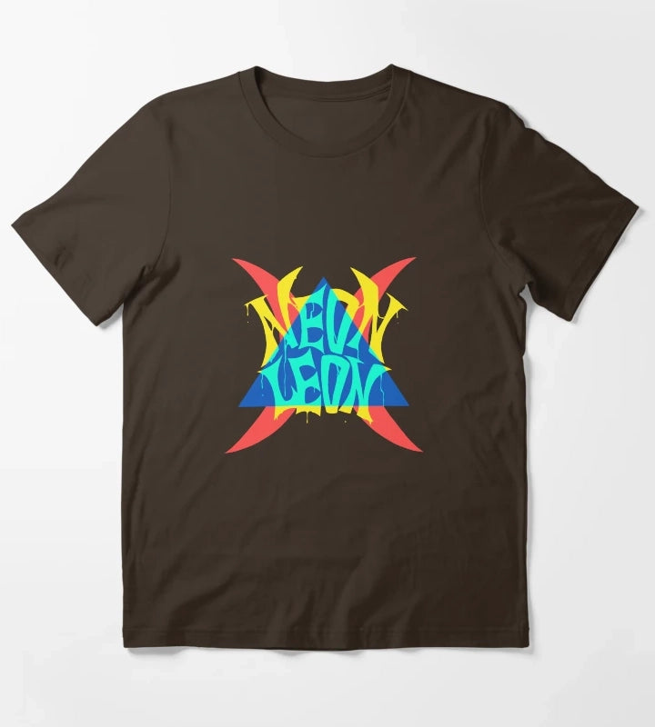 NEON LEON T-Shirt Brown