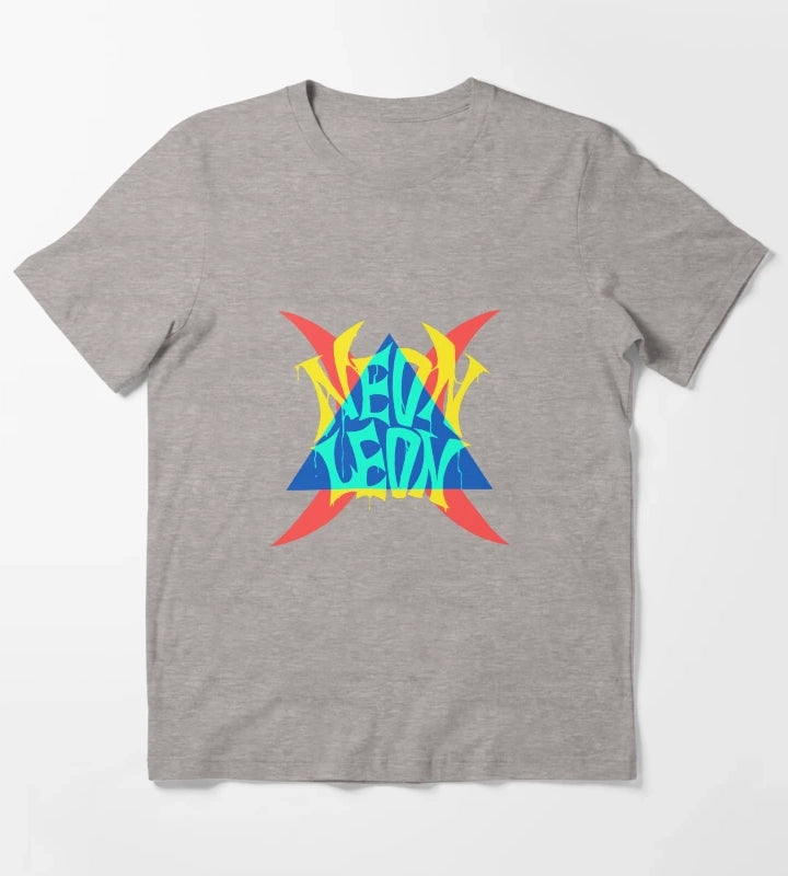 NEON LEON T-Shirt Heather Grey