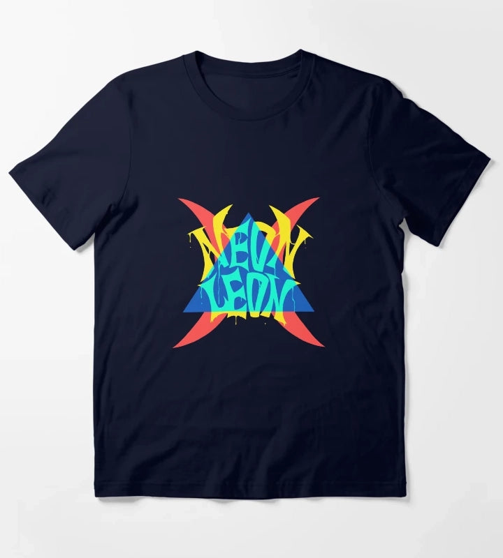 NEON LEON T-Shirt Navy