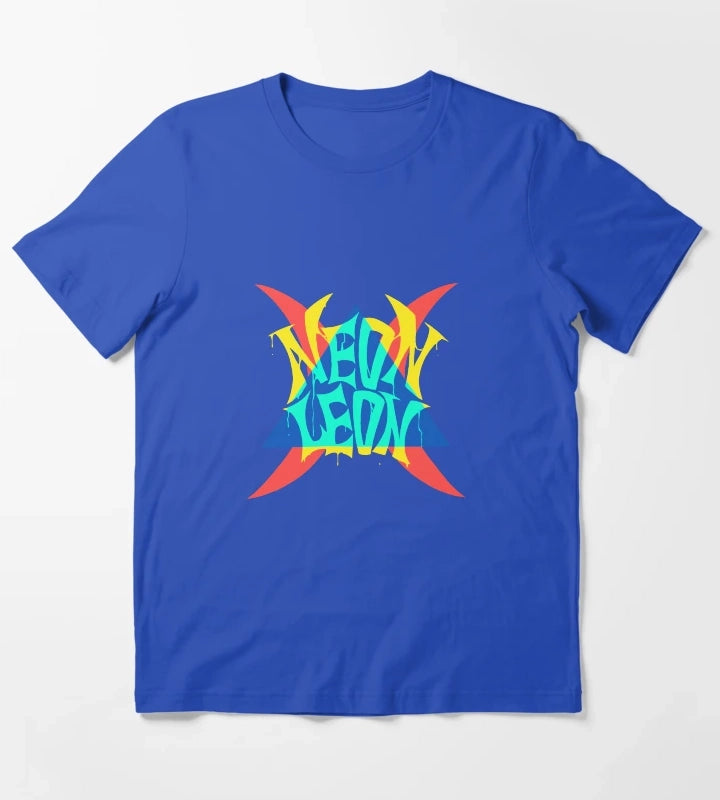 NEON LEON T-Shirt Blue