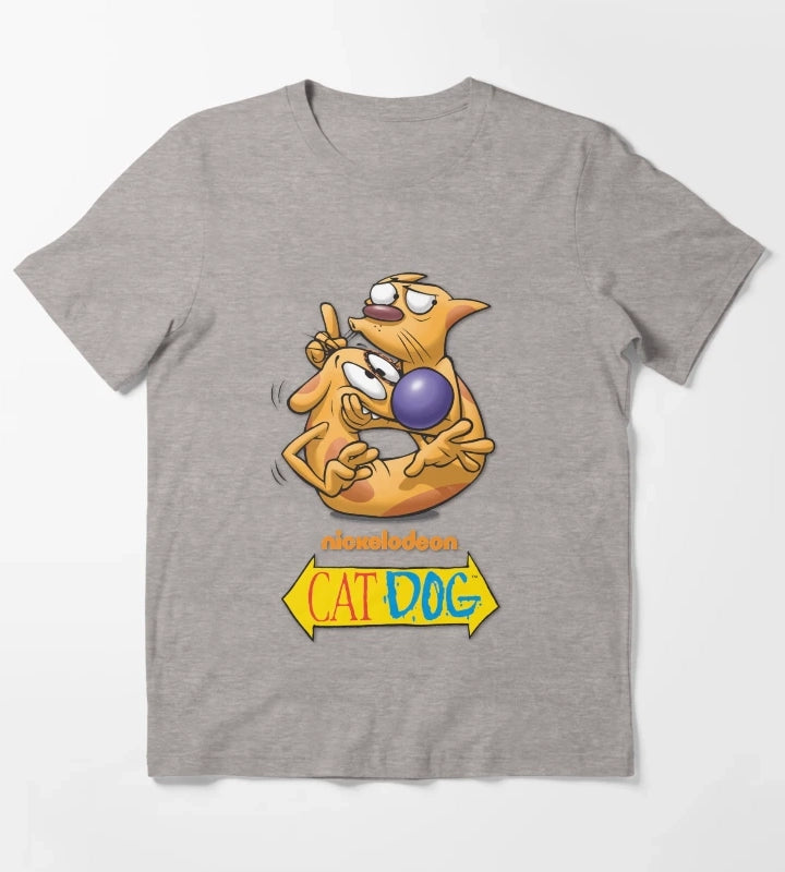 NICKELODEON CATDOG T-Shirt Heather Grey