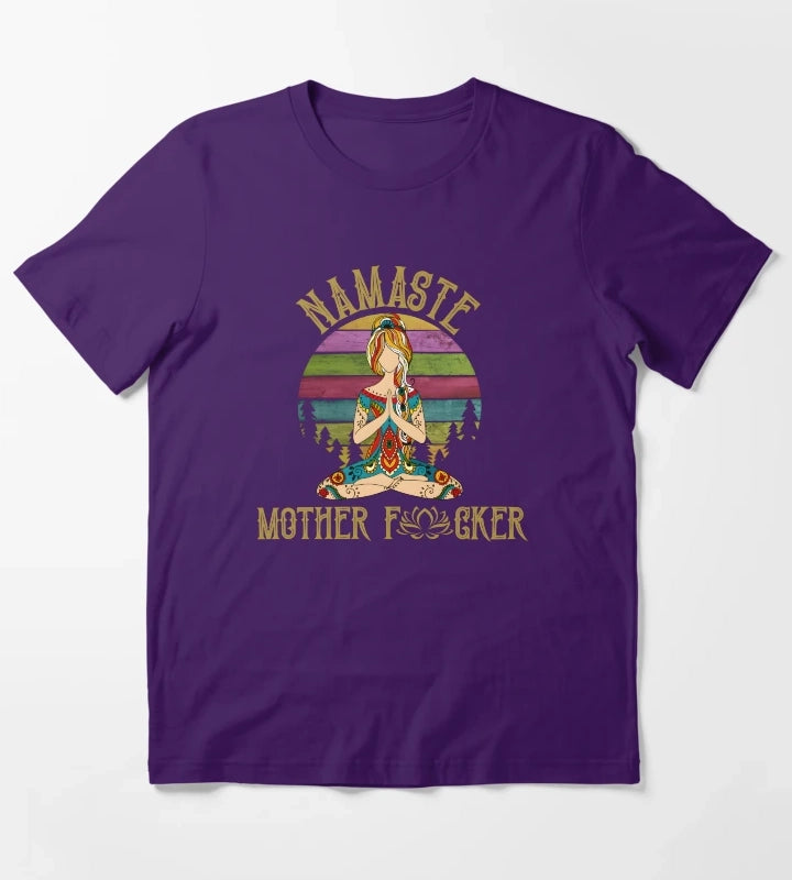 Namaste Mother T-Shirt Purple