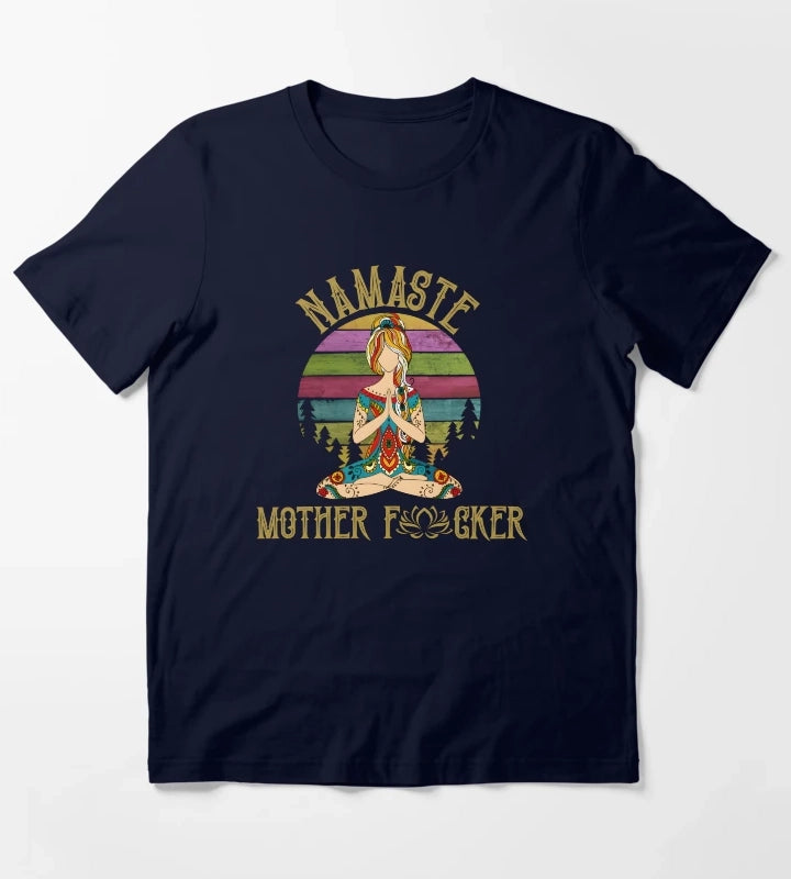 Namaste Mother T-Shirt Navy