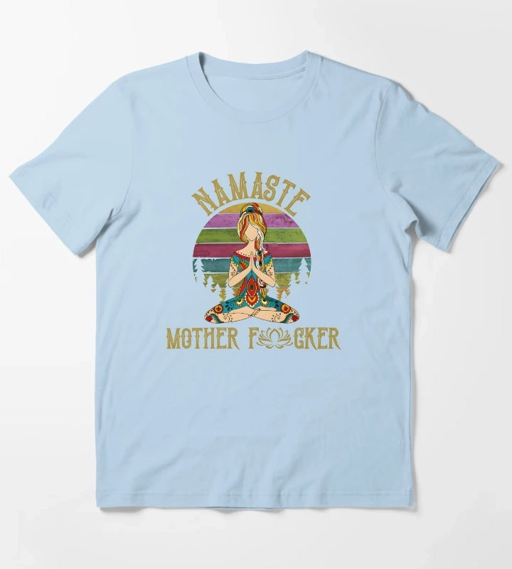 Namaste Mother T-Shirt Sky Blue