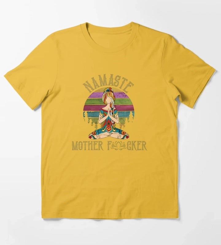 Namaste Mother T-Shirt Yellow
