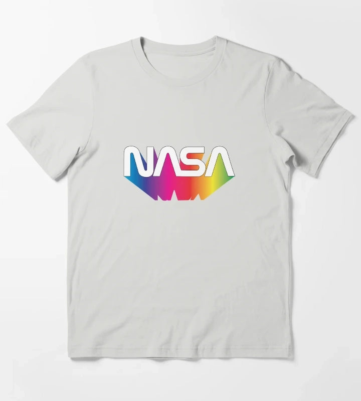 Nasa Rainbow T-Shirt Light Grey