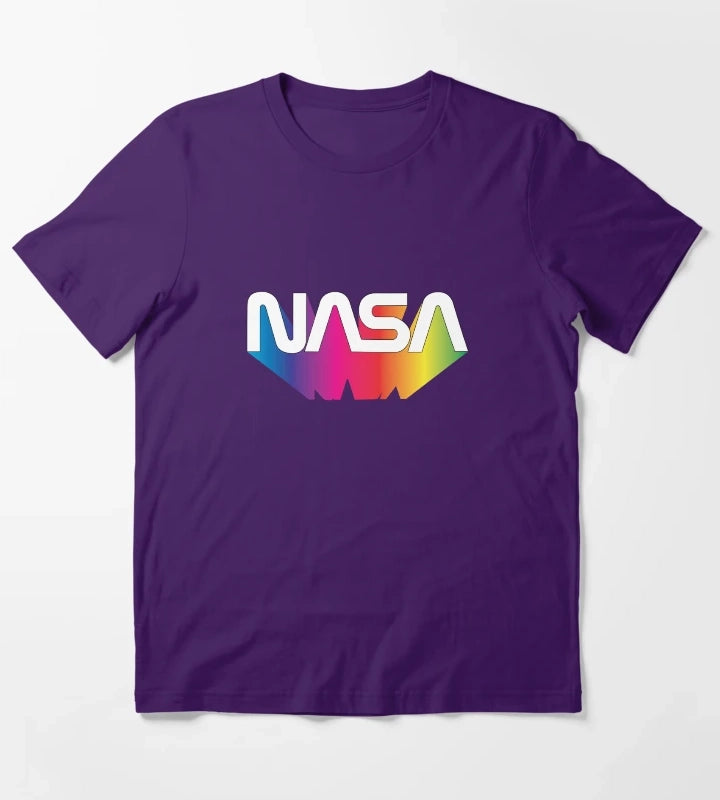 Nasa Rainbow T-Shirt Purple