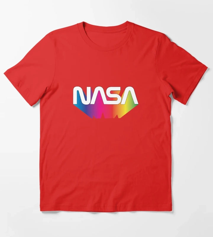 Nasa Rainbow T-Shirt Red
