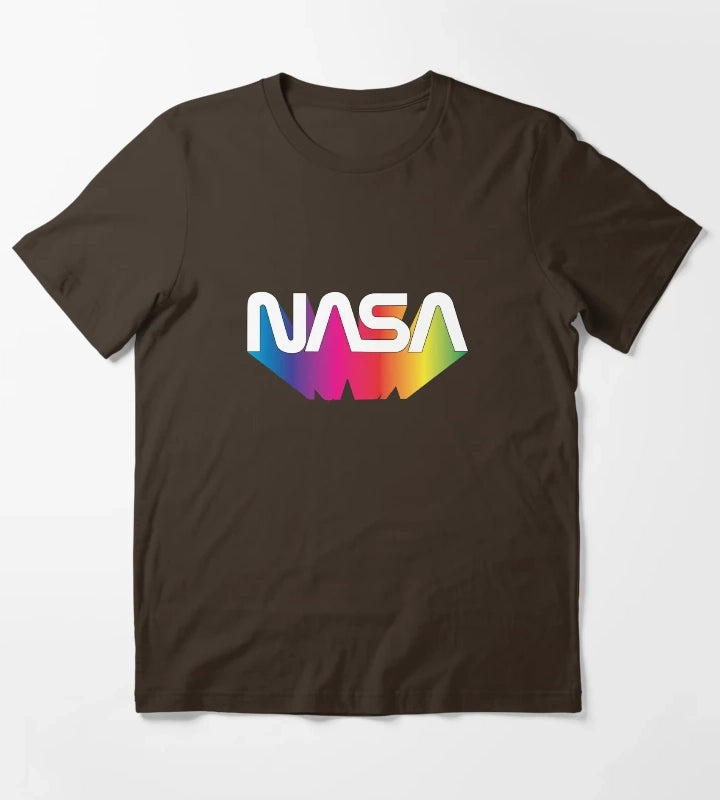Nasa Rainbow T-Shirt Brown