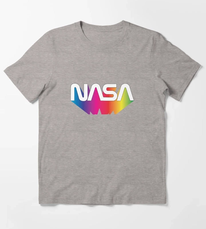 Nasa Rainbow T-Shirt Heather Grey